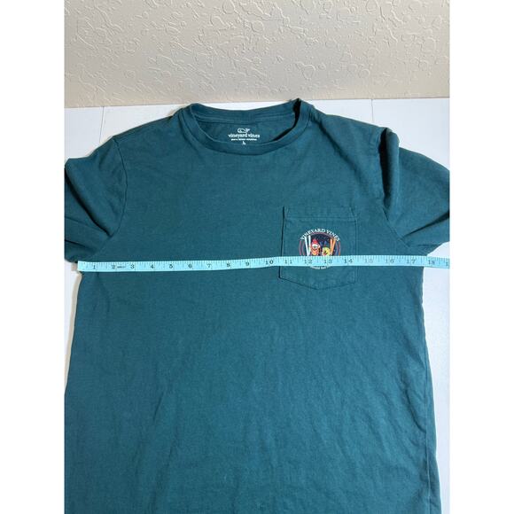 Vineyard Vines Boys' Ski Dogs Long-Sleeve Green Pocket Tee Size Large (16) - Picture 8 of 11
